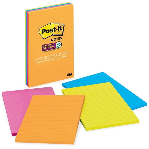 Post-It Notes, Ss, Ruled, 4X6, Ultra Pk MMM4621SSAU - main